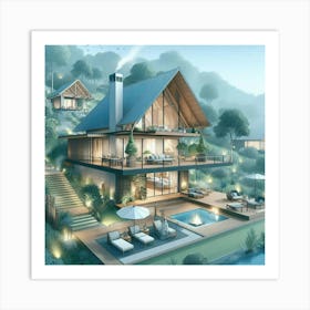 House In The Mountains 7 Art Print