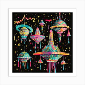 Spaceships Art Print