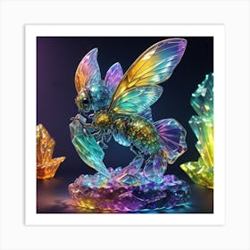 Crystal Flies Art Print