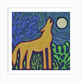 Howling Wolf Art Print