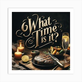 What Time Is It? 4 Art Print