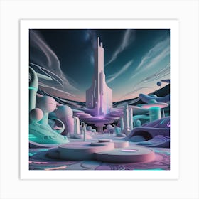 Leonardo Phoenix A Mesmerizing Surreal Dreamscape Featuring An 1 Art Print