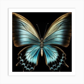 Blue Butterfly 1 Art Print