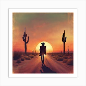 The Gram Parsons Saga: The Walk Out Of Joshua Tree From Room 8. Art Print
