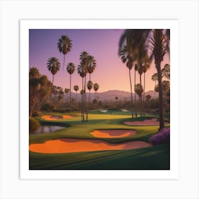 Golf in Cali Art Print