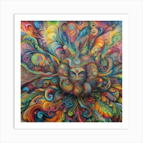 Psychedelic Painting, Psychedelic Art, Psychedelic Art, Psychedelic Art Art Print