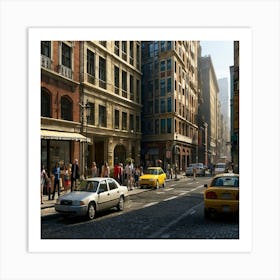 world style - life after2000 years - people -- streets - imagine Art Print