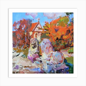 Autumn in the park Art Print