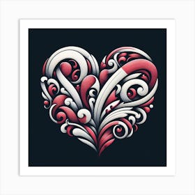 Romantic Valentine design 2 Art Print