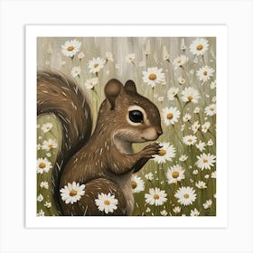 Squirrel Fairycore Painting 2 Art Print