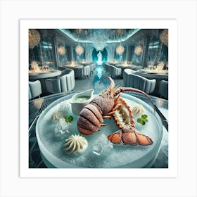 An Elegant Dish Called Cryo Seared Neptune Lobste Art Print