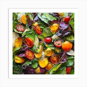 Tomato Salad Art Art Print