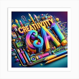 Creativity AI Art Print