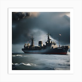 Naval Warfare - Ships at Sea 20 Art Print