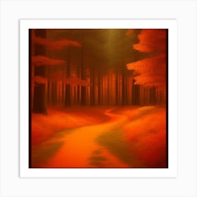 Path In The Woods Art Print