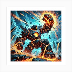 Tectonic Golems 2 Art Print