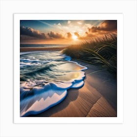 Sunset On The Beach 83 Art Print