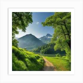 Path To The Lake 1 Art Print