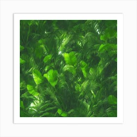 Tropical Leaves Art Print