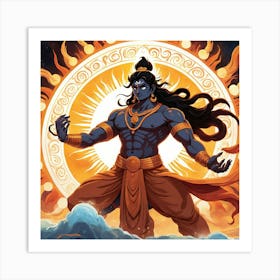 Lord Shani 1 Art Print