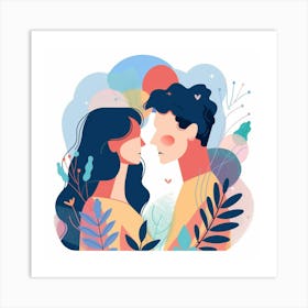 Couple In Love Art Print