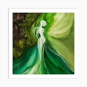 Green Fairy Art Print