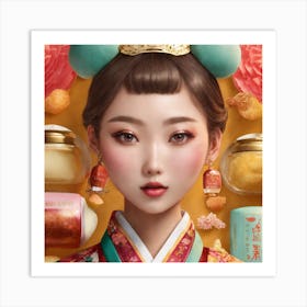 Chinese Beauty Art Print