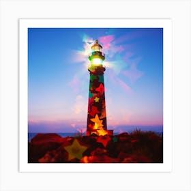 Lighthouse Stock Videos & Royalty-Free Footage Art Print