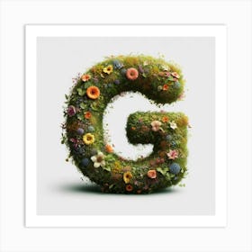 Veg Letter G Art Print