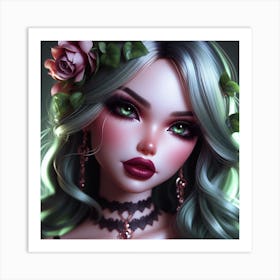 Gothic Girl 1 Art Print