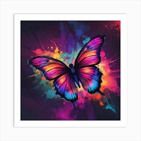 Colorful Butterfly 129 Art Print