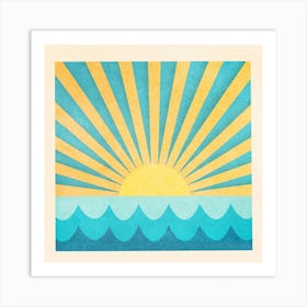 Glowing Sun Art Print