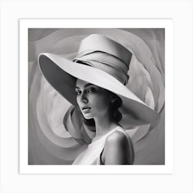 White Hat Art Print