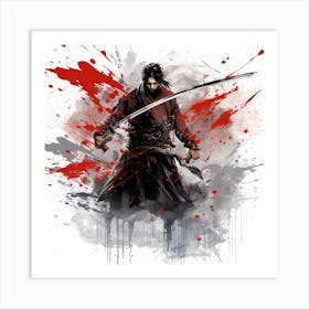 Samurai Warrior 1 Art Print