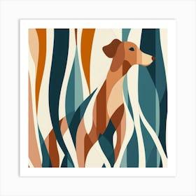 Abstract Dog Art Print