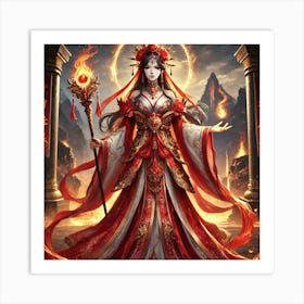 Priestess Kaida 4 Art Print