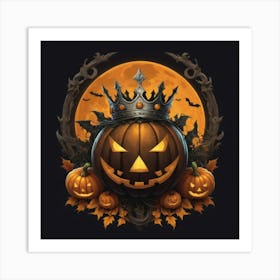 Halloween Pumpkins Art Print