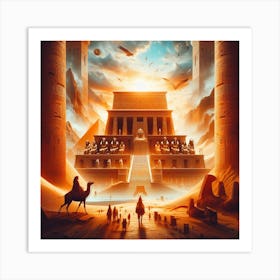 Egyptian Temple Art Print