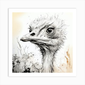 Ostrich 2 Art Print