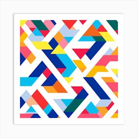 Abstract Geometric Pattern Art Print