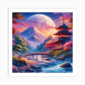 Asian Landscape Painting 2 Art Print