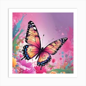 Butterfly Painting 137 Art Print