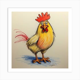 Chicken 3 Art Print