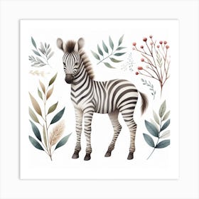 Zebra Art Print