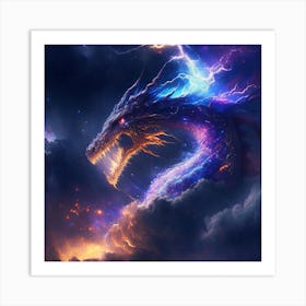 Lightning Dragon 7 Art Print