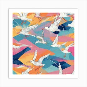 Seagulls Art Print