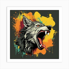 Wolf Head 5 Art Print