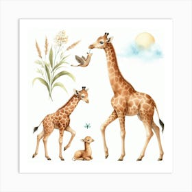 Giraffe 2 Art Print