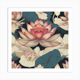 Lotus blossom Art Print