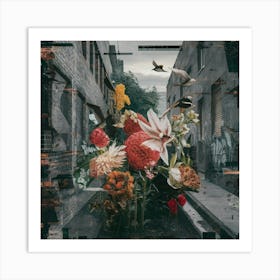 Street Flowers Art Print